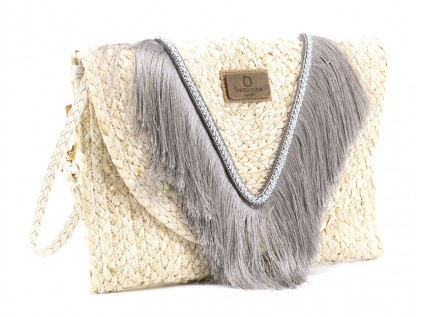CARTERA DE MANO CON FLECOS DIAMOND